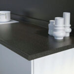 Cubierta De Cocina Kober 4623-60 Graphite N.2.40 M * 64.5 Cm Negro