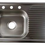 Tarja De Cocina De Empotrar Maxims T1020 Satinado 80x50x15cm Plateado