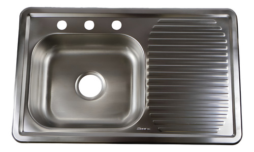 2135976128_-2113324391.jpg Tarja De Cocina De Empotrar Maxims T1020 Satinado 80x50x15cm Plateado - Image 1