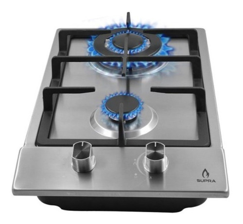 2138774786_-2122415965.jpg Parrilla Supra Domino Steel Agas Empotrable 32 Cm Acero Inox - Image 1
