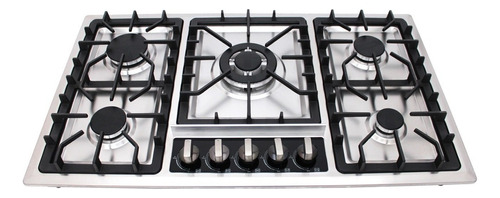 2138969110_-2122715615.jpg Parrilla Supra A Gas De Empotre 87cm Acero Inox 5 Quemadores - Image 1