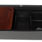 Fregadero Axcent Margot Negro 80cm Empotre