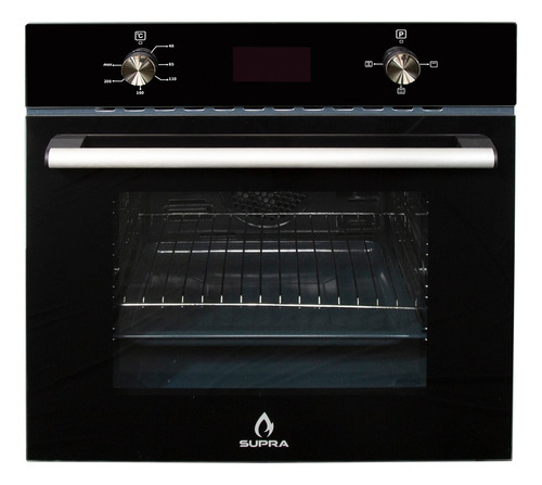 Horno Eléctrico Con Convección  Supra De 60l Color Negro