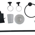 Accesorios Para Baño Fidic Mod.a02bk Negro Mate